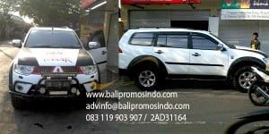 Branding mobil pajero di bali