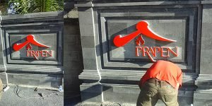 letter timbul acrylic led