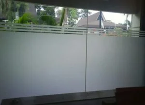 Sticker sandblast